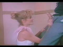 Ginger Lynn bangs the coach